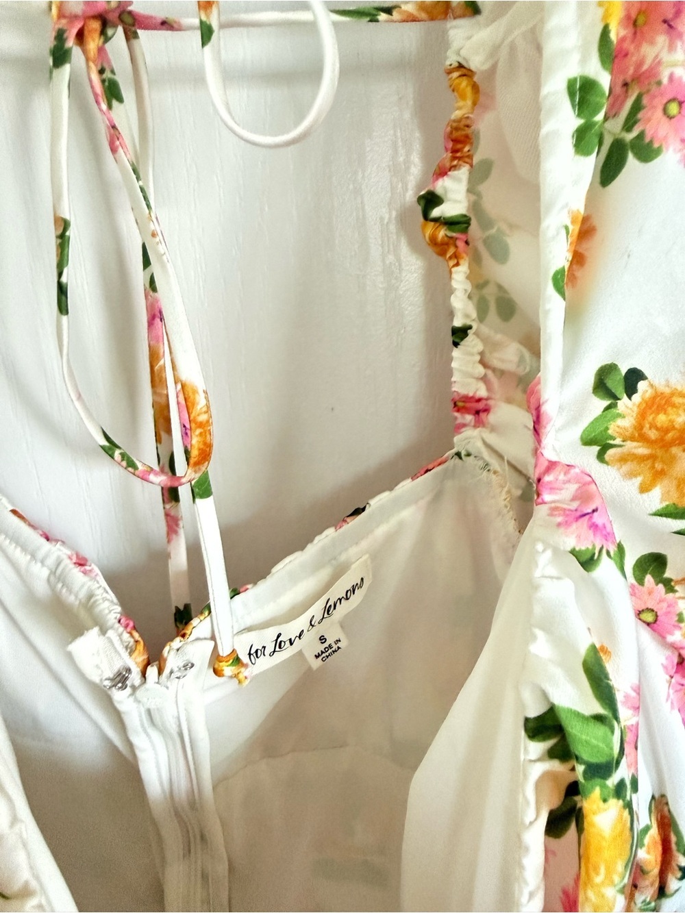 For Love & Lemons Emma Floral Mini Dress - Picture 4 of 6